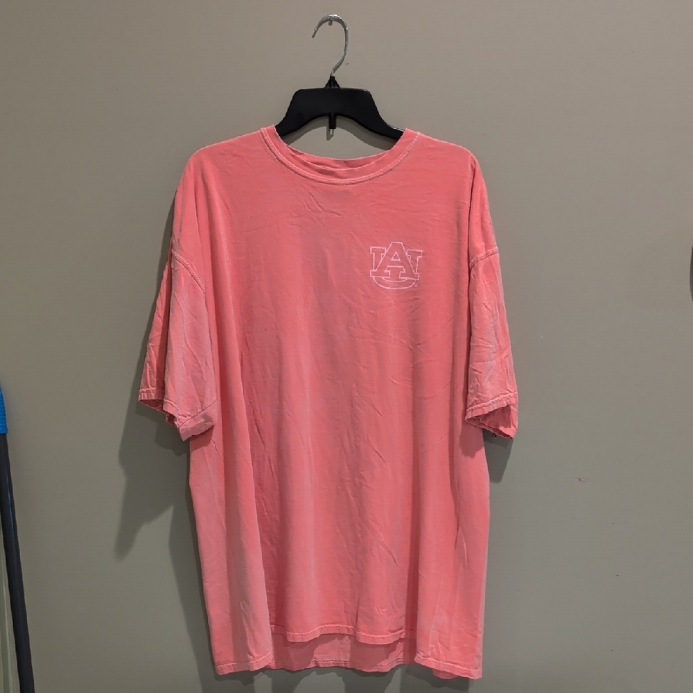 Auburn University Comfort Colors Coral Short Sleeve Tee